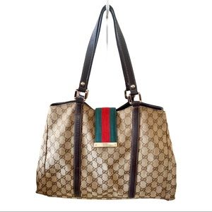 Auth Gucci cherry line shoulder bag